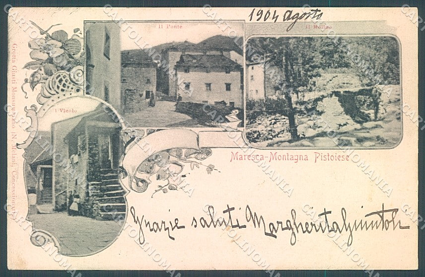 Pistoia Maresca Ponte Mulino cartolina JK5723 – fronte