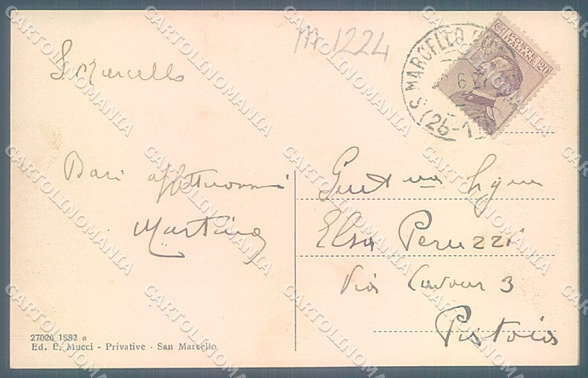 Pistoia San Marcello Pistoiese cartolina JK5727 – retro