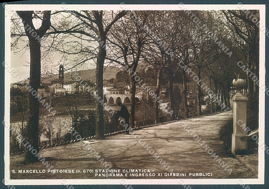 Pistoia San Marcello Pistoiese Giardini Pubblici Foto FG cartolina JK5736 – fronte