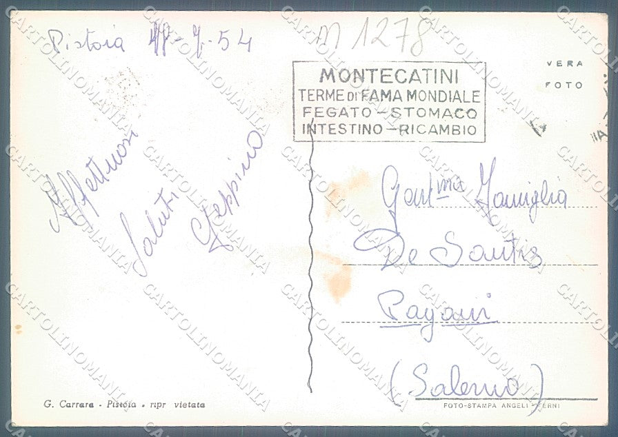Pistoia Città Piazza San Francesco Foto FG cartolina JK5751 – retro