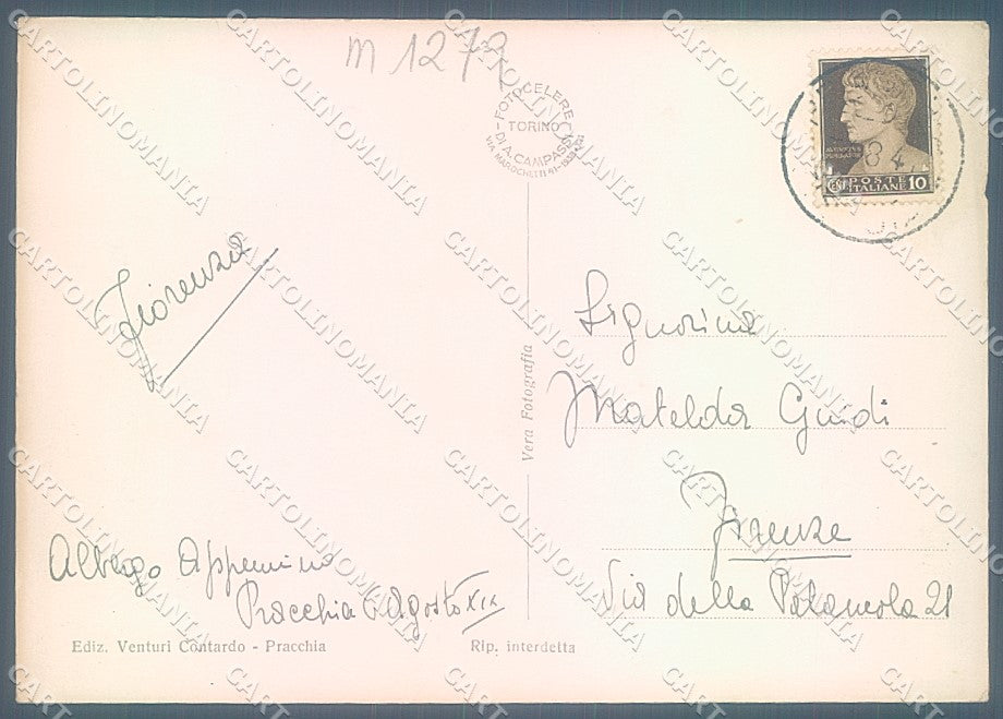 Pistoia Pracchia Cascata Fiume Reno Ponte Foto FG cartolina JK5752 – retro