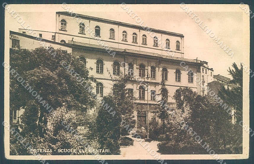 Potenza Città Scuole Elementari PIEGHINE cartolina JK5754 – fronte