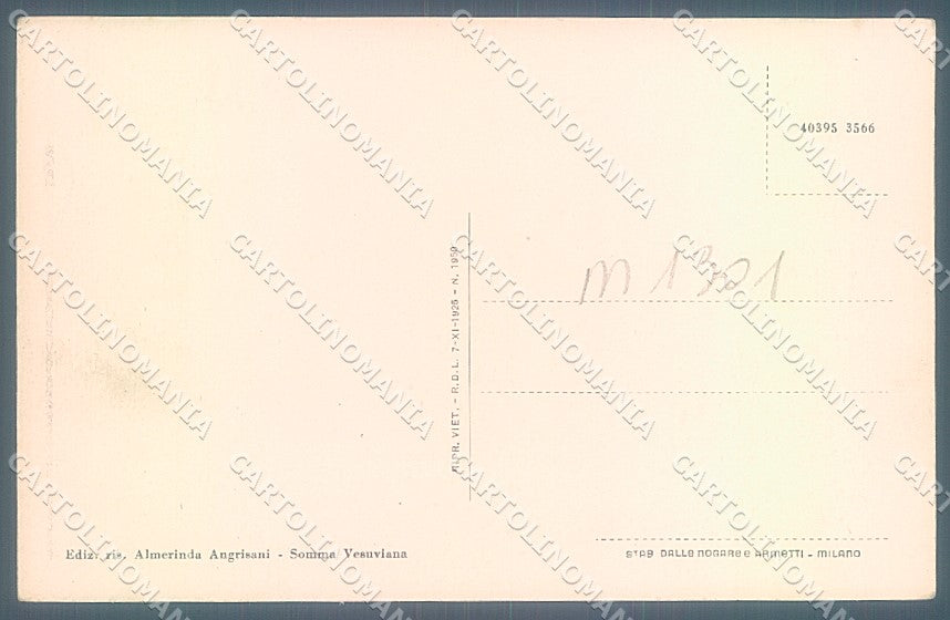 Napoli Somma Vesuviana Campo Sportivo Velivolo cartolina JK5765 – retro