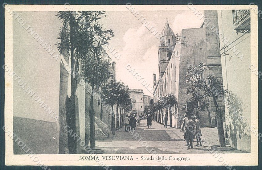 Napoli Somma Vesuviana Chiesa Strada della Congrega cartolina JK5773 – fronte