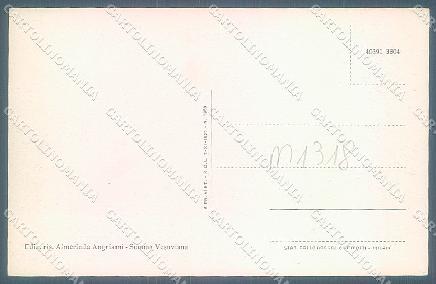 Napoli Somma Vesuviana Chiesa Strada della Congrega cartolina JK5773 – retro