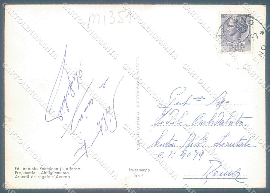 Salerno Acerno Foto FG cartolina JK5785 – retro