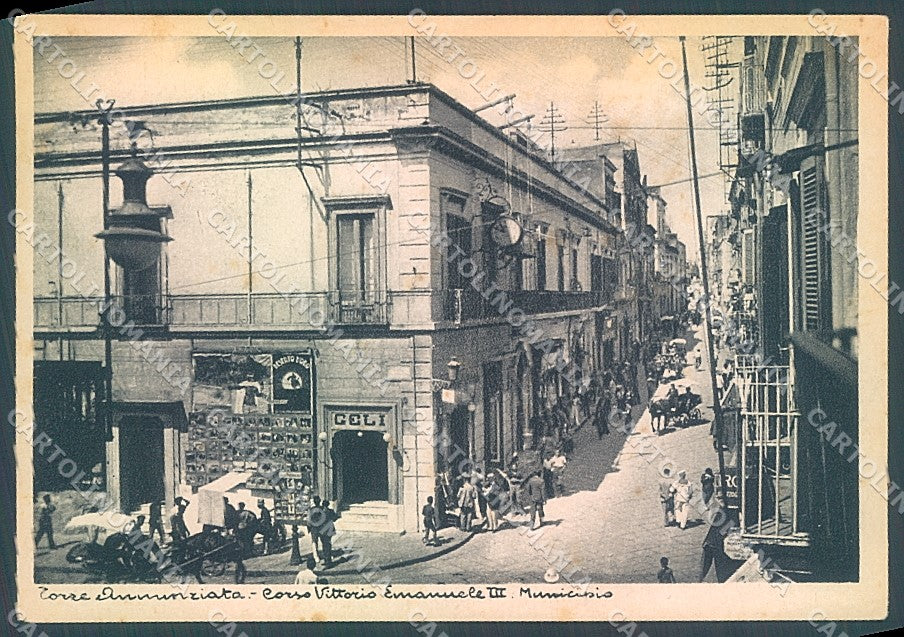 Napoli Torre Annunziata Corso Vittorio Emanuele III FG cartolina JK5788 – fronte