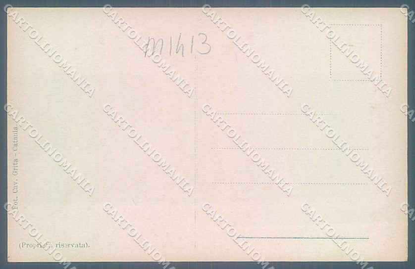 Messina Città Corso Vittorio Emanuele Post Terremoto Foto cartolina JK5807 – retro