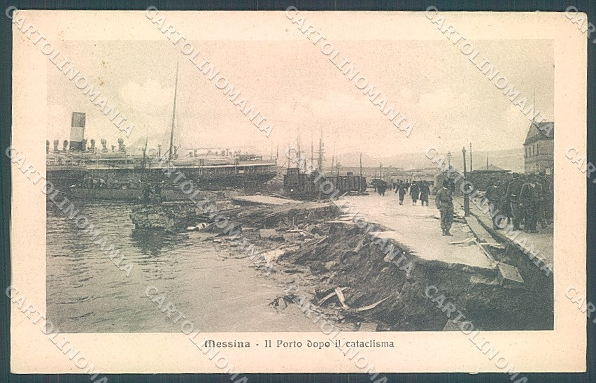 Messina Città Battello Porto Alterocca 2041 cartolina JK5809 – fronte