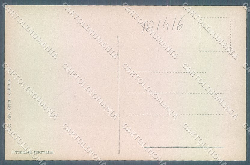 Messina Città Corso Vittorio Emanuele Post Terremoto Foto cartolina JK5810 – retro