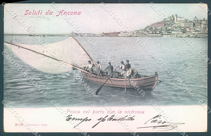 Ancona Città Pescatori saluti da Alterocca 2605 cartolina JK5819 – fronte
