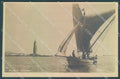 Livorno Città Faro Barca a Vela Foto cartolina JK5824 – fronte
