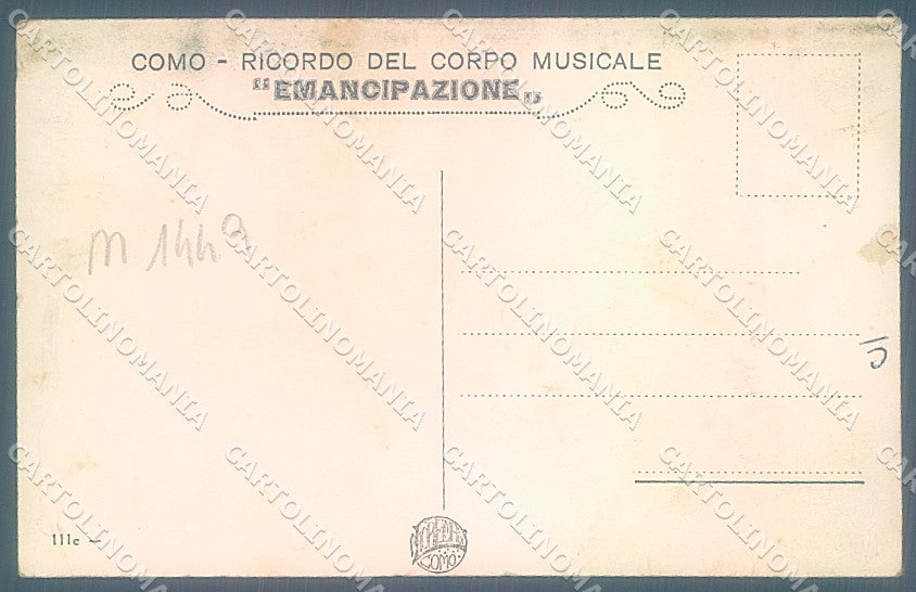 Como Città Ricordo Corpo Musicale Emancipazione cartolina JK5826 – retro