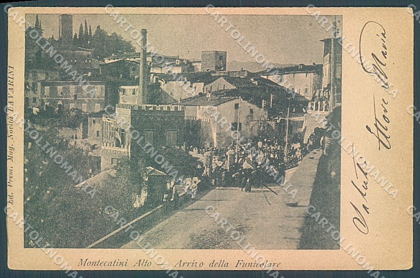 Pistoia Montecatini Terme Funicolare cartolina JK5832 – fronte