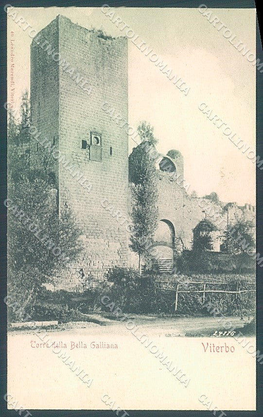 Viterbo Città Torre della Bella Galliana cartolina JK5836 – fronte