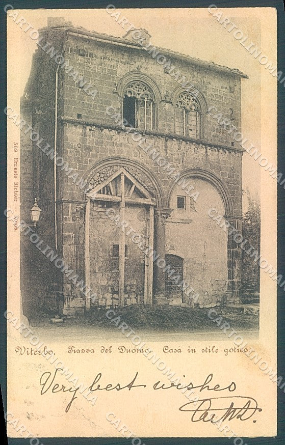 Viterbo Città Piazza del Duomo Richter 509 cartolina JK5837 – fronte