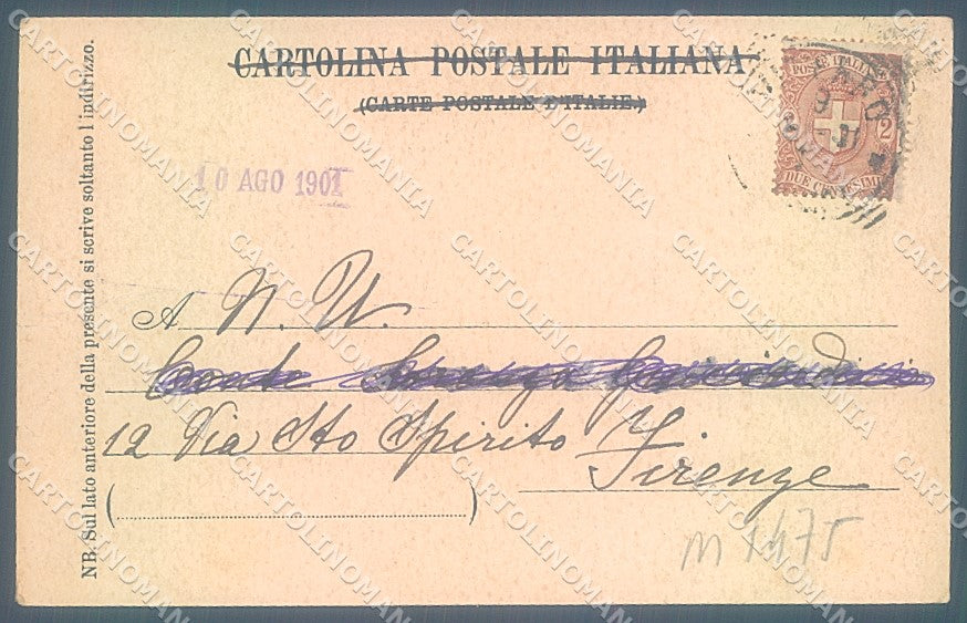 Viterbo Città Piazza del Duomo Richter 509 cartolina JK5837 – retro