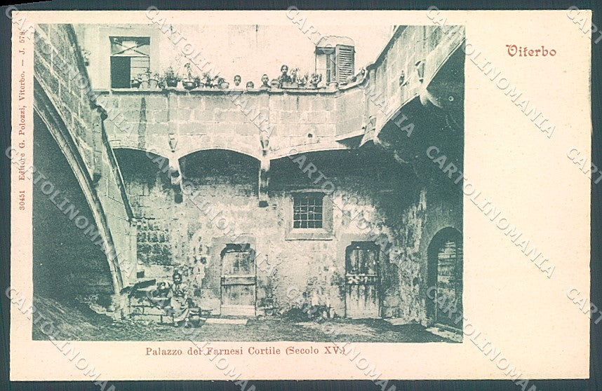 Viterbo Città Palazzo dei Farnesi cartolina JK5839 – fronte