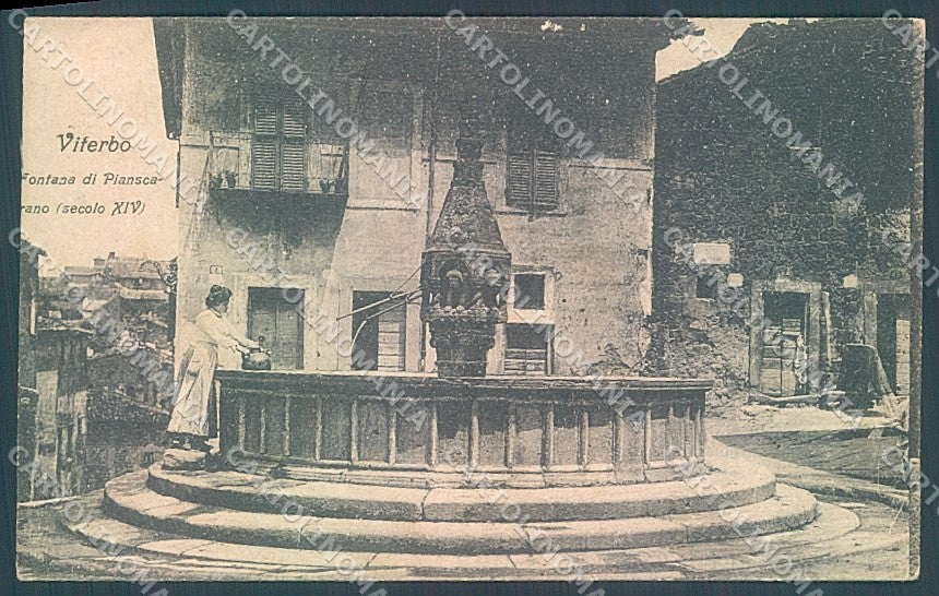 Viterbo Città Fontana cartolina JK5843 – fronte