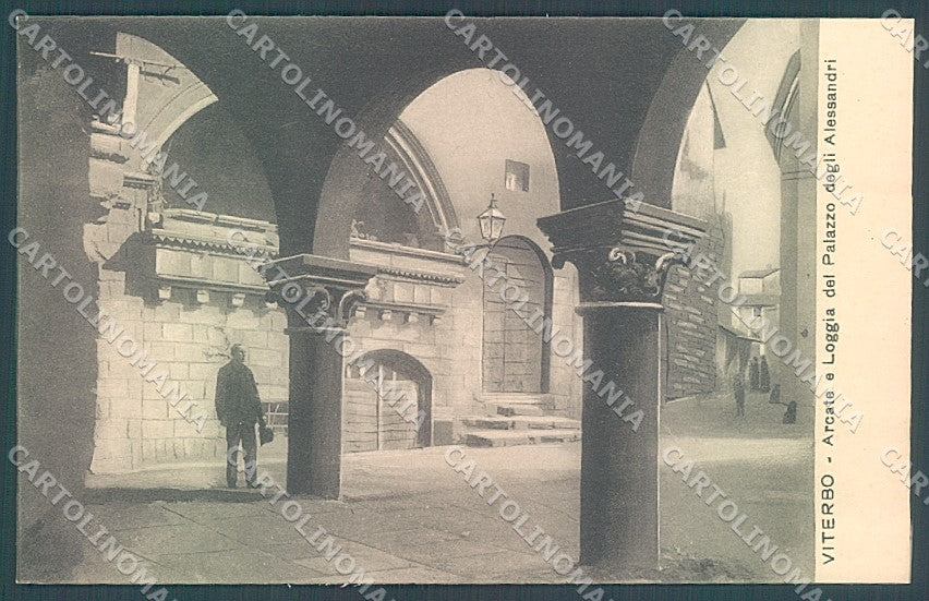 Viterbo Città Loggia Palazzo degli Alessandri cartolina JK5845 – fronte
