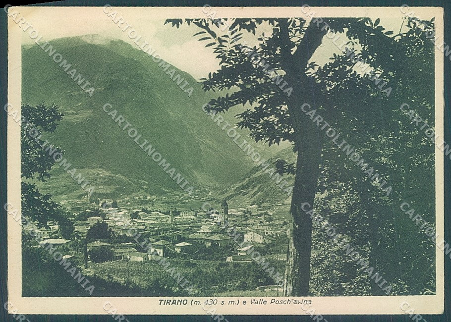 Sondrio Tirano Valle Poschiavina PIEGA ANGOLO FG cartolina JK5857 – fronte