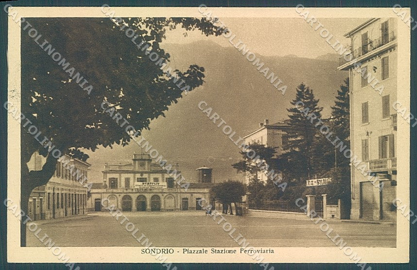 Sondrio Città Stazione Ferroviaria cartolina JK5867 – fronte