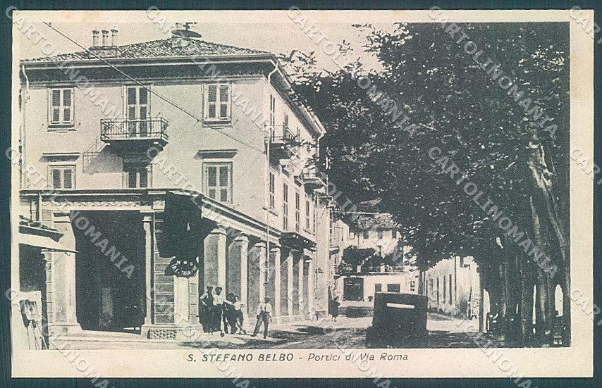 Cuneo Santo Stefano Belbo Portici Via Roma cartolina JK5871 – fronte