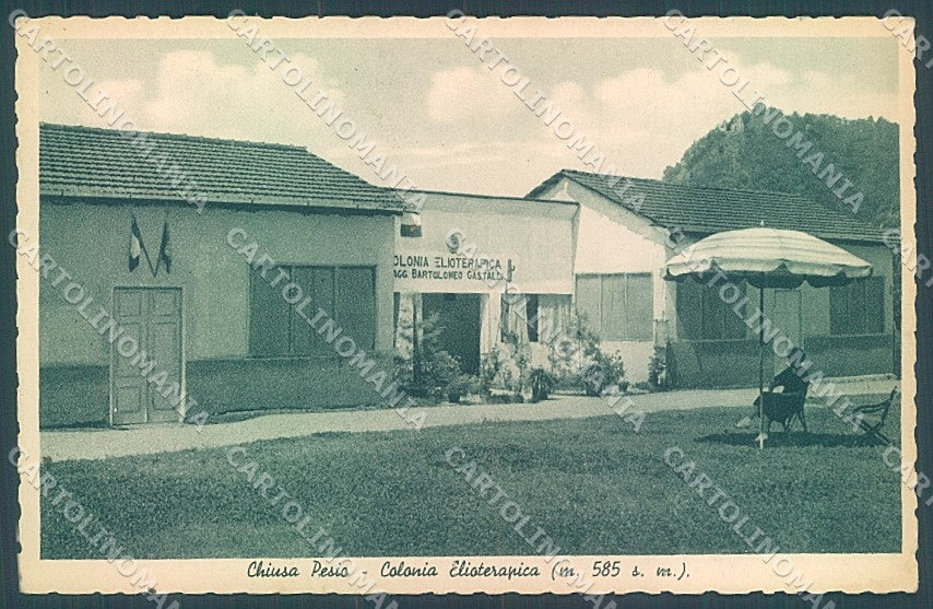 Cuneo Chiusa Pesio Colonia Elioterapica cartolina JK5878 – fronte