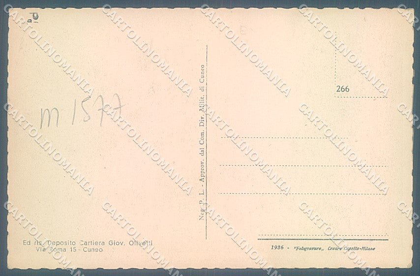 Cuneo Chiusa Pesio Colonia Elioterapica cartolina JK5878 – retro