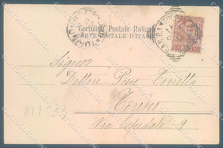 Cuneo Peveragno Monumento Maggiore Pietro Toselli cartolina JK5882 – retro