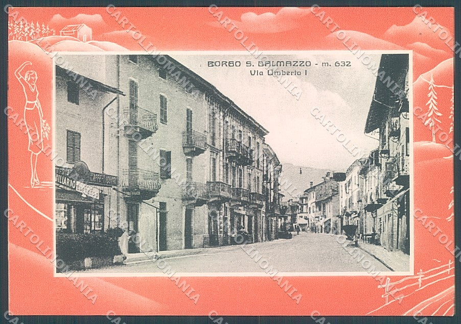 Cuneo Borgo San Dalmazzo Via Umberto I FG cartolina JK5885 – fronte