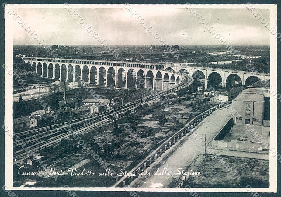 Cuneo Città Ponte Viadotto sulla Stura Foto FG cartolina JK5886 – fronte