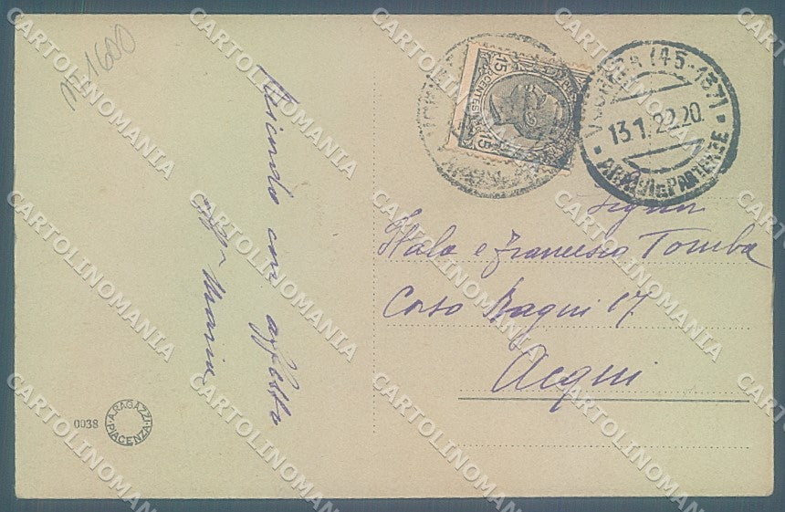 Pavia Voghera Palazzo Poste PIEGHINE cartolina JK5893 – retro
