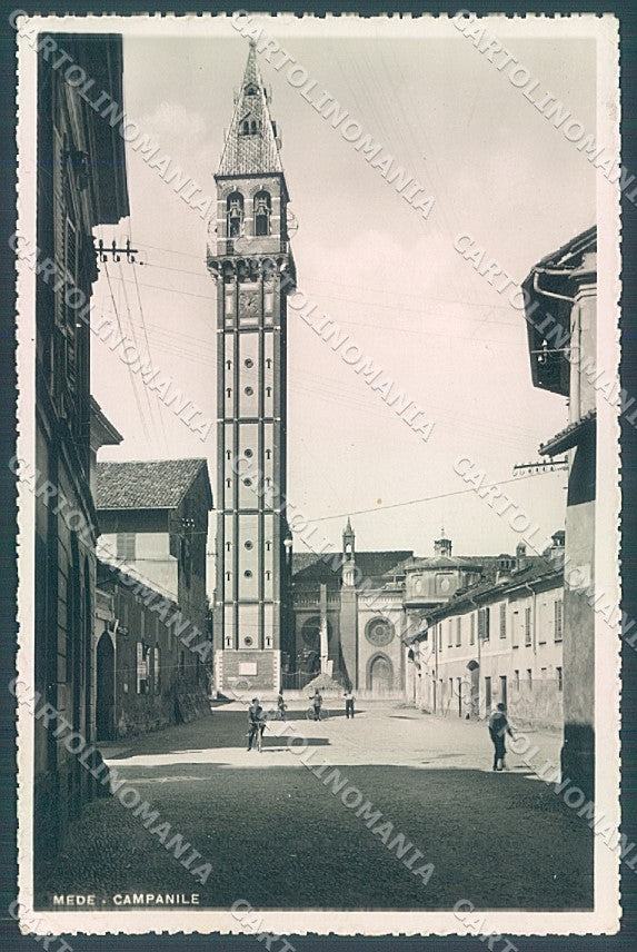 Pavia Mede Chiesa Campanile Foto cartolina JK5900 – fronte