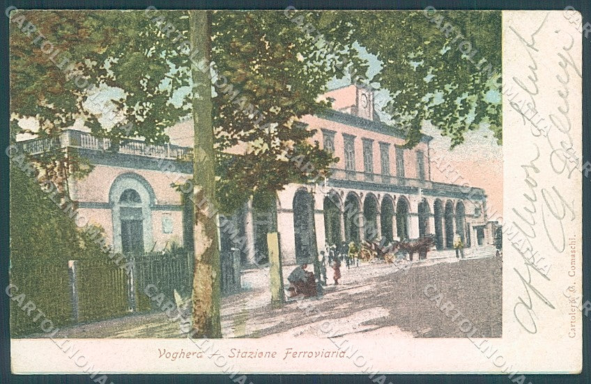 Pavia Voghera Stazione Ferroviaria cartolina JK5903 – fronte