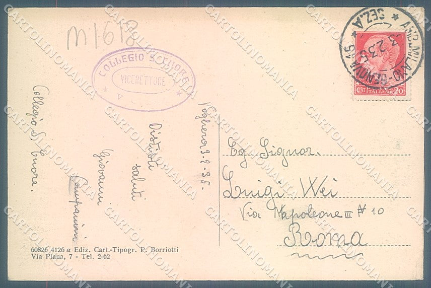 Pavia Voghera Caserma Vittorio Emanuele II cartolina JK5904 – retro