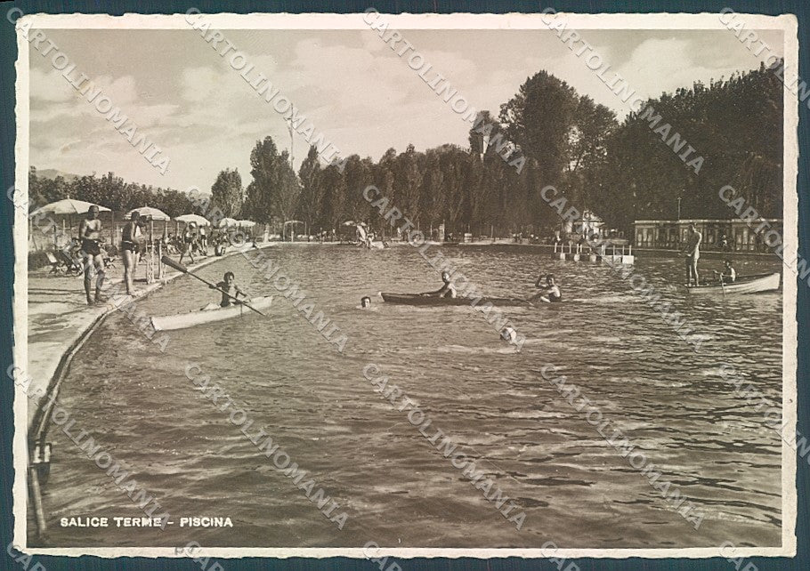 Pavia Salice Terme Piscina Foto FG cartolina JK5913 – fronte