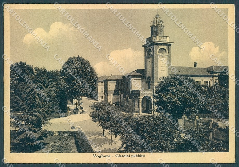 Pavia Voghera Chiesa Giardini Pubblici FG cartolina JK5915 – fronte