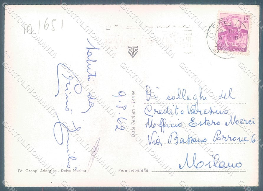 La Spezia Deiva Marina Foto FG cartolina JK5923 – retro