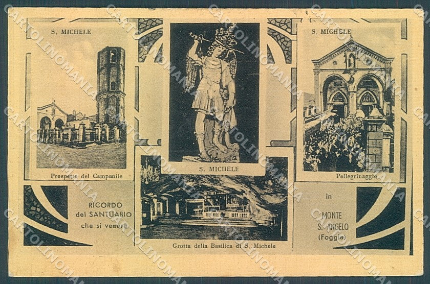 Foggia Monte S. Angelo Santuario San Michele cartolina JK5931 – fronte