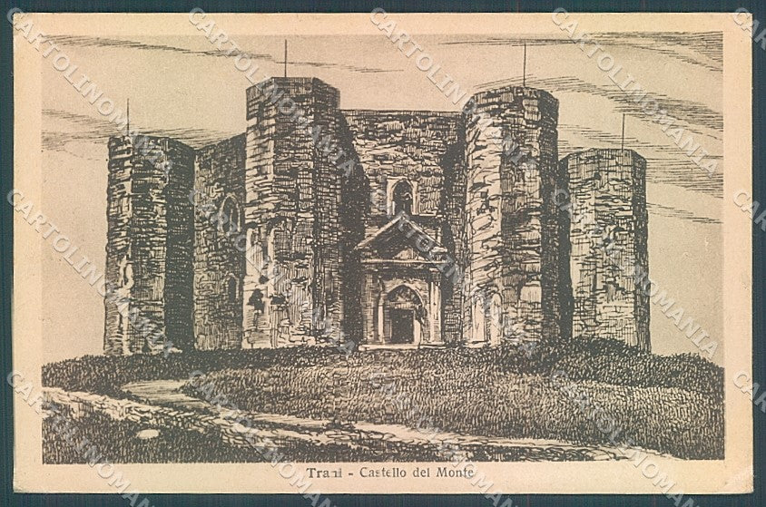 Bari Trani Castello del Monte cartolina JK5938 – fronte