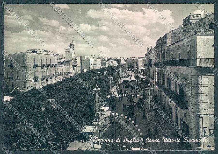 Bari Gravina di Puglia Corso Vittorio Emanuele Foto FG cartolina JK5942 – fronte