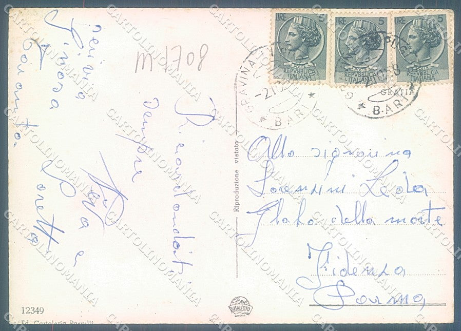 Bari Gravina di Puglia Ponte sul Torrente Foto FG cartolina JK5945 – retro