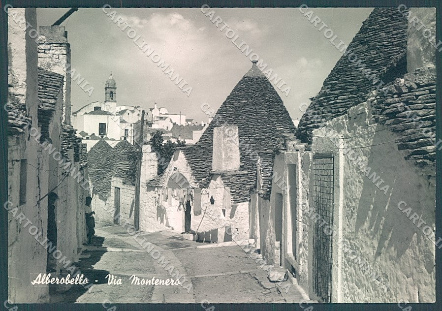 Bari Alberobello Trulli Via Montenero Foto FG cartolina JK5948 – fronte