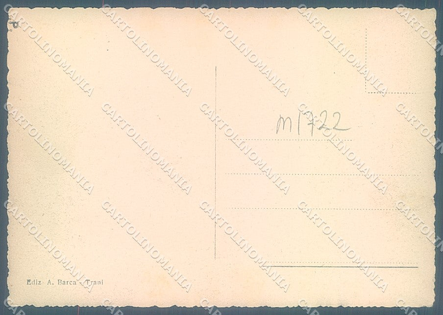 Bari Trani Via Mario Pagano FG cartolina JK5950 – retro