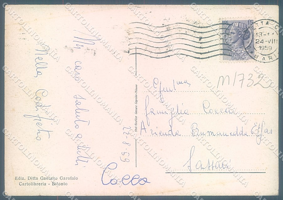 Bari Santo Spirito FG cartolina JK5954 – retro
