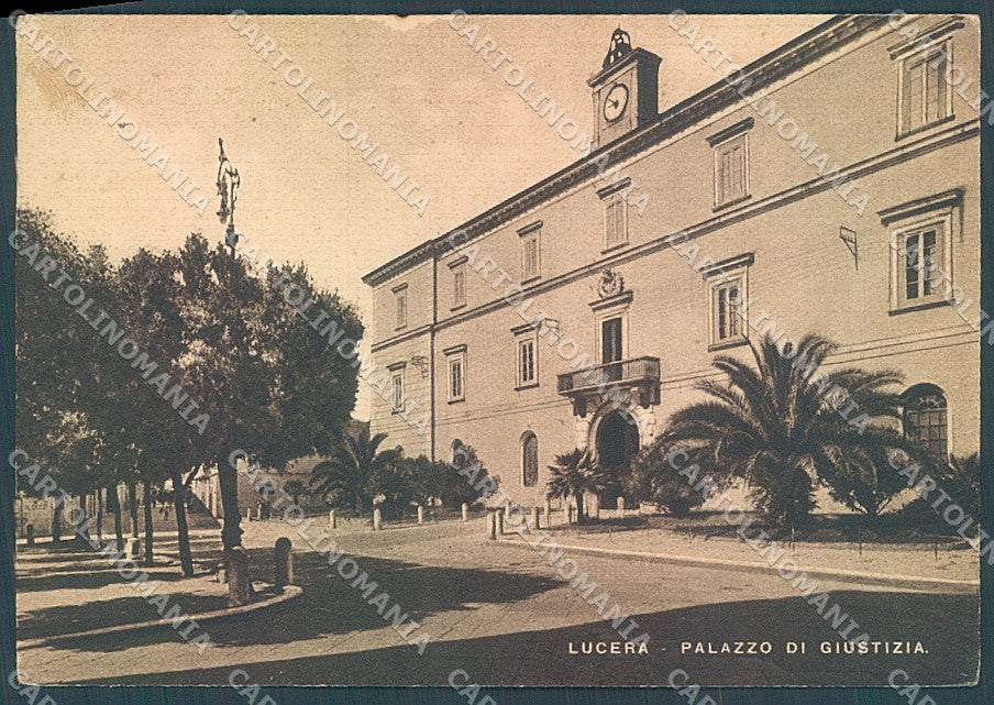 Foggia Lucera Palazzo di Giustizia FG cartolina JK5958 – fronte