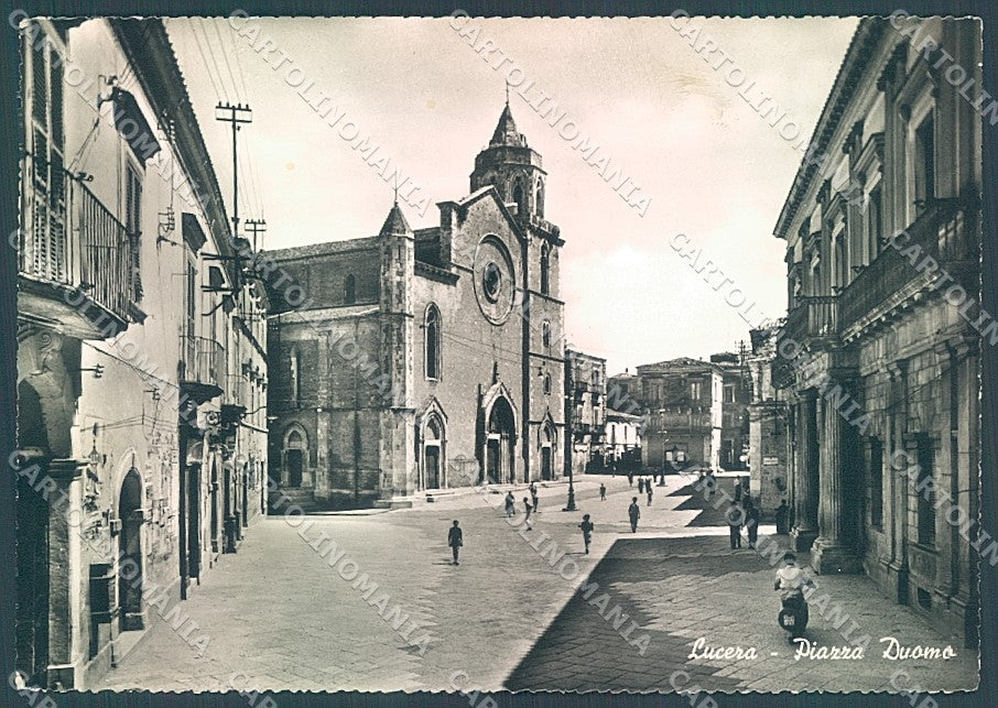 Foggia Lucera Piazza Duomo Foto FG cartolina JK5961 – fronte