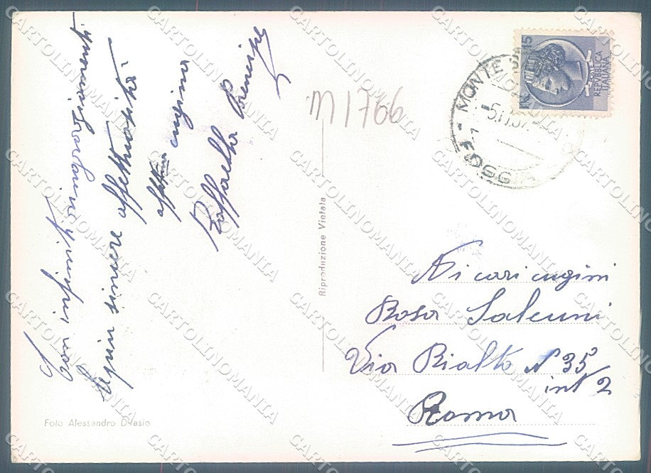 Foggia Monte S. Angelo Campanile Santuario Foto FG cartolina JK5966 – retro