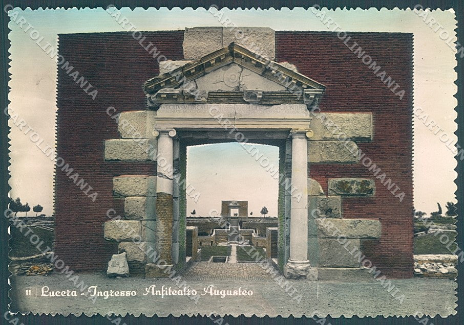 Foggia Lucera Anfiteatro Augusteo Foto FG cartolina JK5967 – fronte